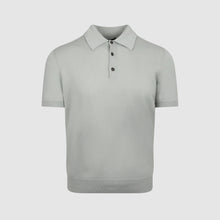 Load image into Gallery viewer, Prada Fine Knit Polo Shirt Light Grey