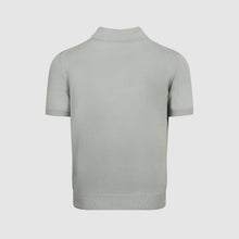 Load image into Gallery viewer, Prada Fine Knit Polo Shirt Light Grey