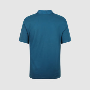 Lanvin Contrast Collar Polo Shirt Teal