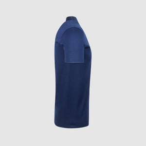 Lanvin Contrast Collar Polo Shirt Navy Blue