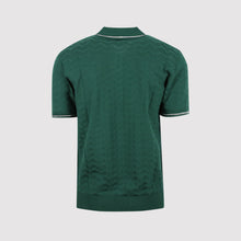 Load image into Gallery viewer, Missoni Zig-Zag Knit Polo Shirt Green