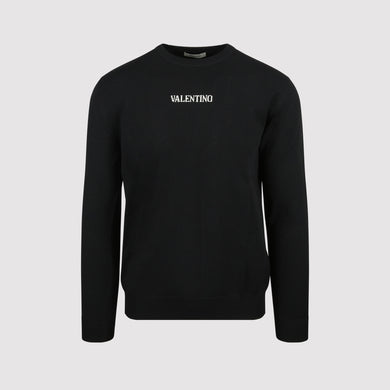 Valentino Intarsia Jumper Black
