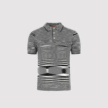 Load image into Gallery viewer, Missoni Spacedye Knit Polo Shirt Black