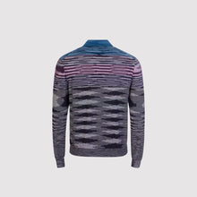 Load image into Gallery viewer, Missoni Striped Knitted Long-Sleeved Polo Shirt