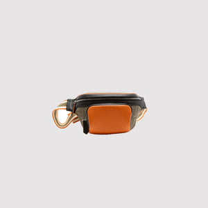 Fendi Leather Belt Bag Orange