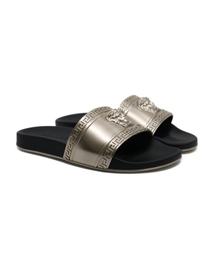 VERSACE Gold Palazzo Medusa pool slides