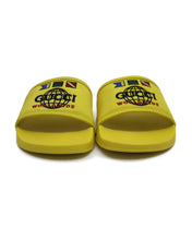 Load image into Gallery viewer, GUCCI Pursuit Logo-embroidered Canvas And Rubber Slides In Yellow
