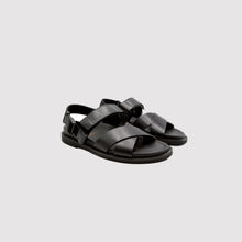 Load image into Gallery viewer, VLTN Leather Sandals In Black