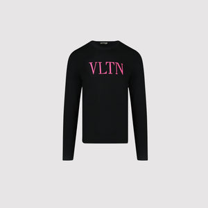 Valentino VLTN Intarsia-Knit Jumper Pink