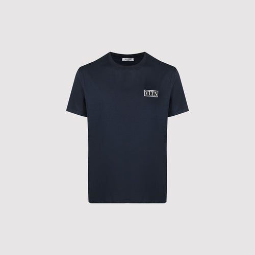 Valentino VLTN Logo Patch T-Shirt Navy