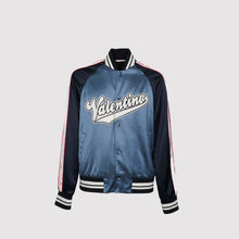 Load image into Gallery viewer, Valentino Logo Patch Bomber Jacket