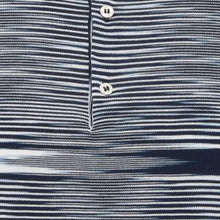 Load image into Gallery viewer, Missoni Spacedye Knit Polo Shirt  Navy